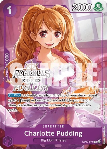 Charlotte Pudding (Regionals Finalist Card Set 26-27), One Piece Promotion Cards OP12-071