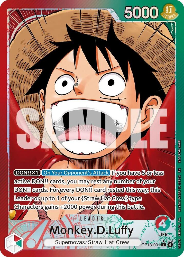 Monkey.D.Luffy (OP13-001) (Jumbo), One Piece Promotion Cards OP13-001