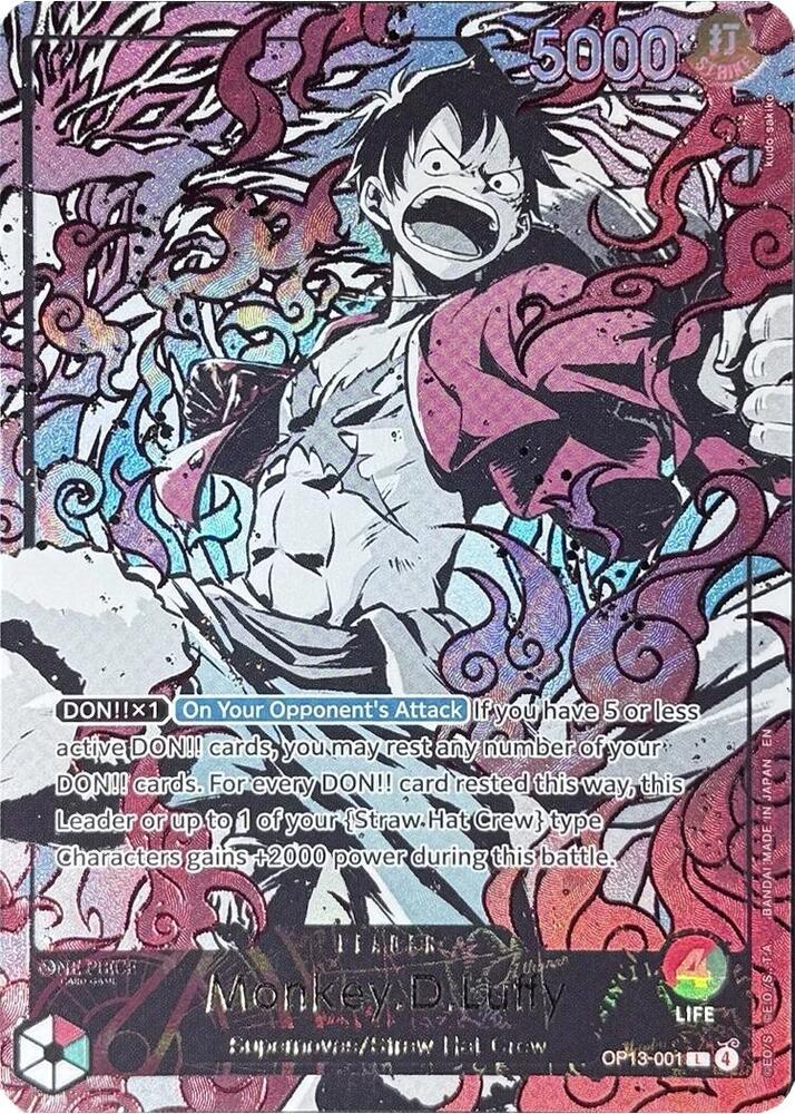 Monkey.D.Luffy (English Version 3rd Anniversary Set), One Piece Promotion Cards OP13-001