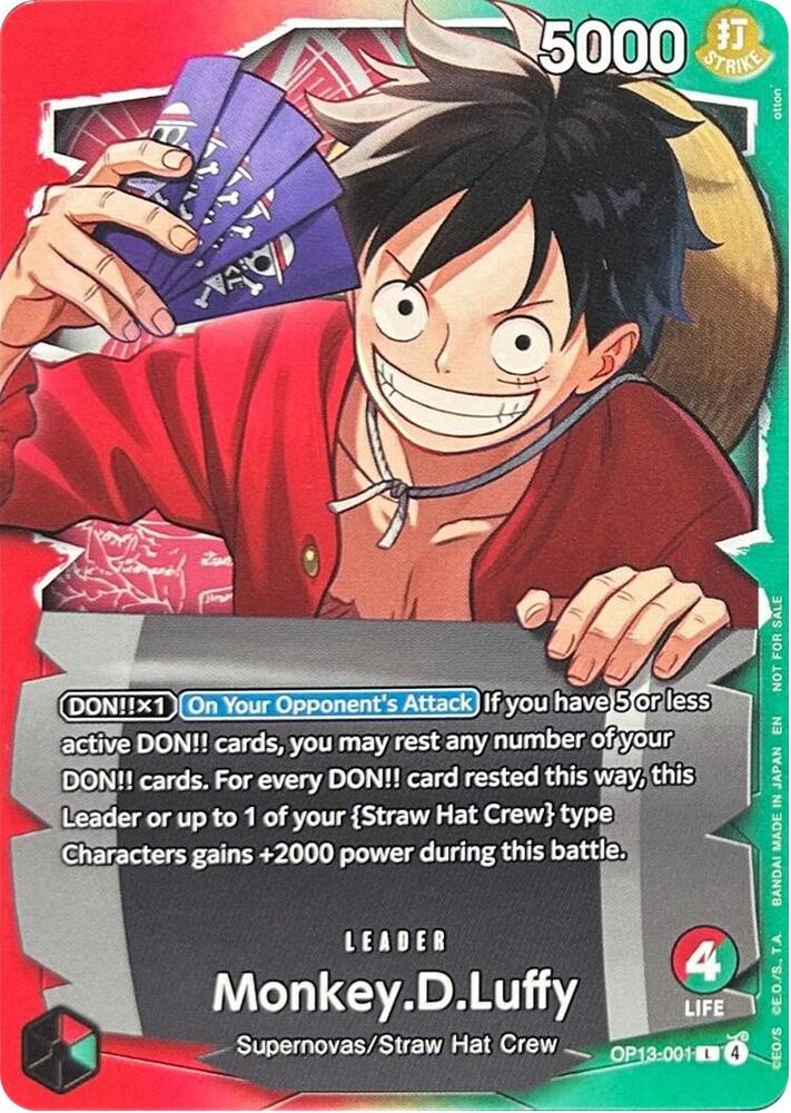 Monkey.D.Luffy - OP13-001 (Ichiban Kuji Exclusive), One Piece Promotion Cards OP13-001