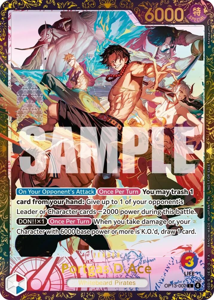 Portgas.D.Ace (Large Scale Extra Grand Battle 2026), One Piece Promotion Cards OP13-002