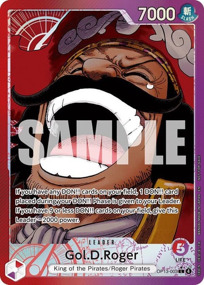 Gol.D.Roger (Jumbo), One Piece Promotion Cards OP13-003