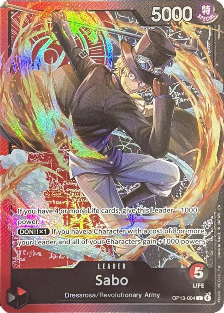 Sabo (Sound Loader Ace and Sabo Edition 2026), One Piece Promotion Cards OP13-004