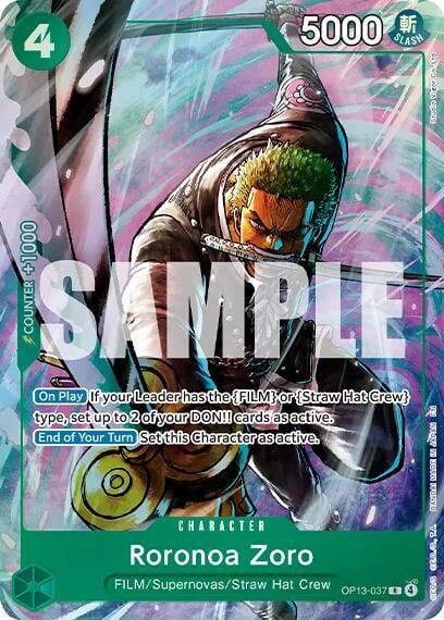 Roronoa Zoro (Premium Card Collection -Best Selection Vol. 6-), One Piece Promotion Cards OP13-037
