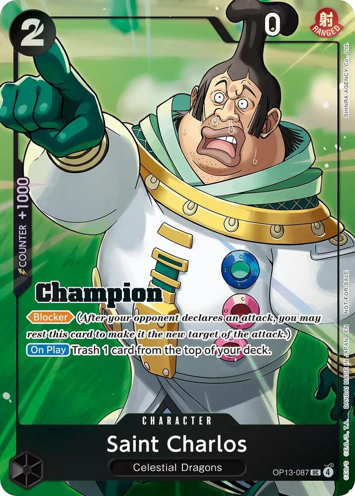 Saint Charlos (Winner Card Set Vol. 1), One Piece Promotion Cards OP13-087