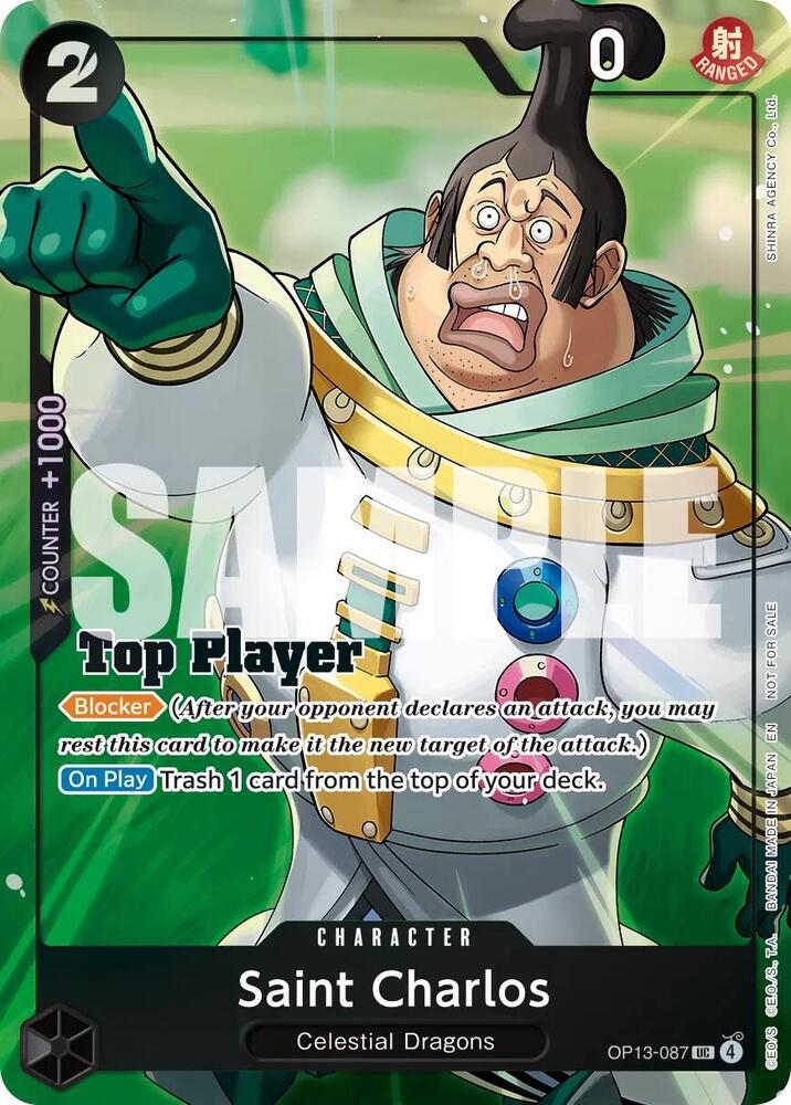 Saint Charlos (CS 26-27 Top Player Pack Vol. 1), One Piece Promotion Cards OP13-087