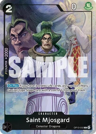 Saint Mjosgard (Premium Card Collection -Best Selection Vol. 6-), One Piece Promotion Cards OP13-092