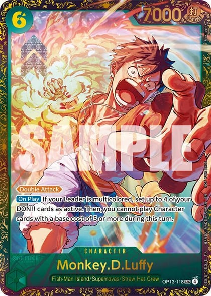 Monkey.D.Luffy (Treasure Cup March 2026), One Piece Promotion Cards OP13-118