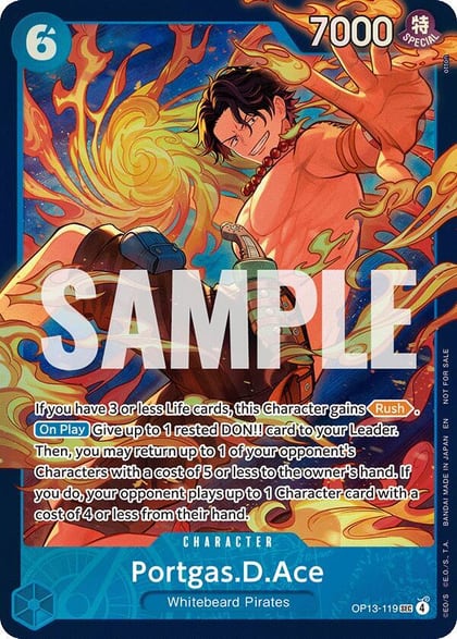 Portgas.D.Ace (119) (Treasure Cup 2026) (Store), One Piece Promotion Cards OP13-119