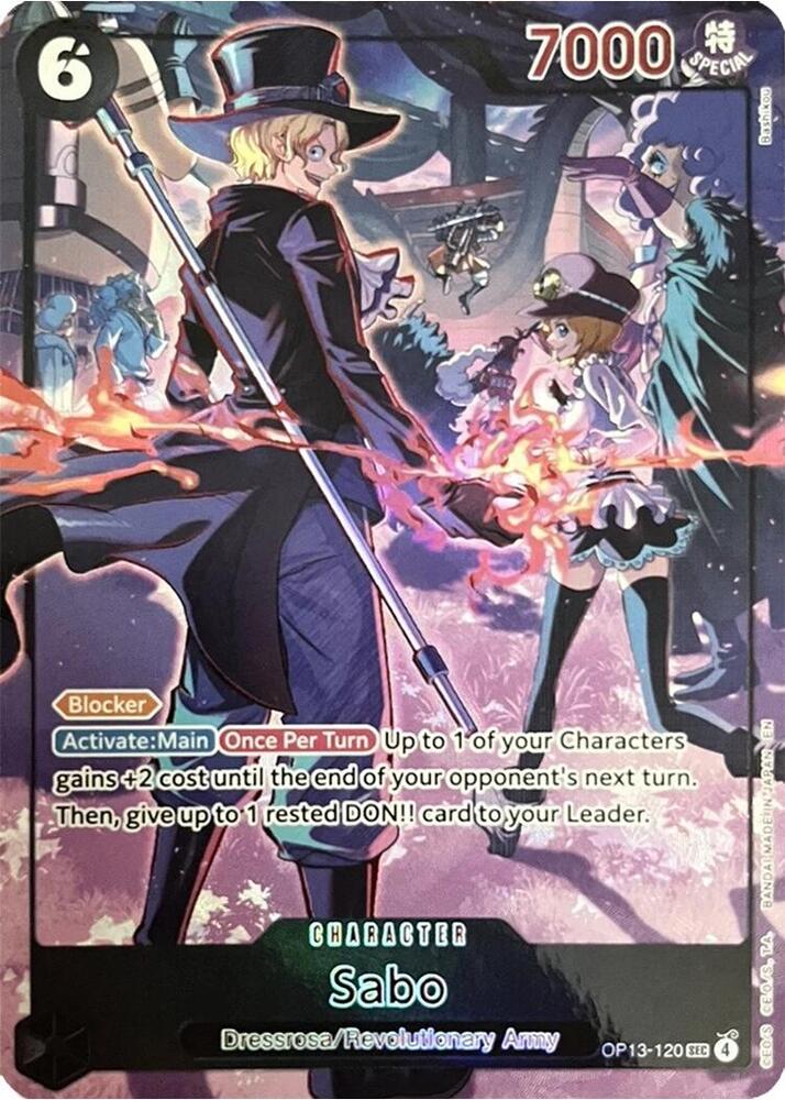 Sabo (120) (English Version 3rd Anniversary Set), One Piece Promotion Cards OP13-120
