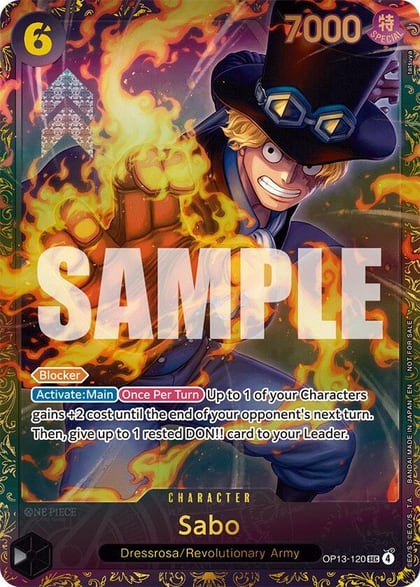 Sabo (Store Treasure Cup 2025), One Piece Promotion Cards OP13-120