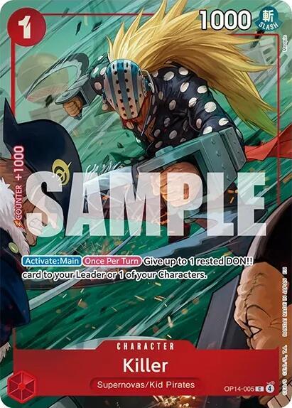Killer (One Piece Card Game Illustration Box Vol. 8), One Piece Promotion Cards OP14-005