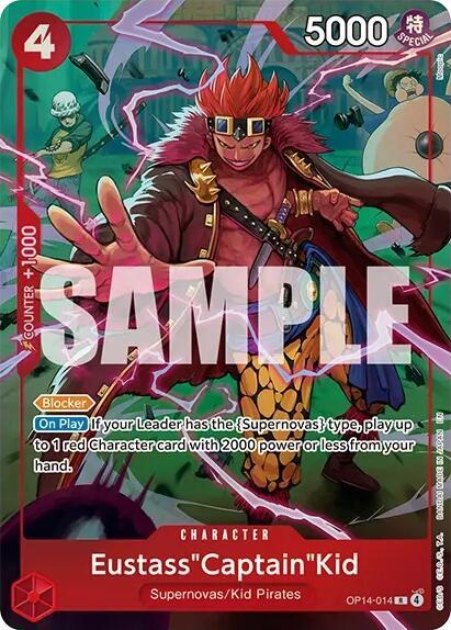 Eustass"Captain"Kid (One Piece Card Game Illustration Box Vol. 8), One Piece Promotion Cards OP14-014