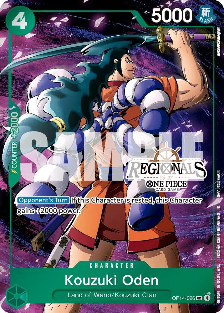 Kouzuki Oden (Regional Participation Pack 2026 Vol.2), One Piece Promotion Cards OP14-026
