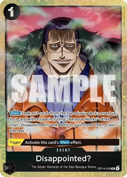 Disappointed? (Premium Card Collection -Best Selection Vol. 6-), One Piece Promotion Cards OP14-099
