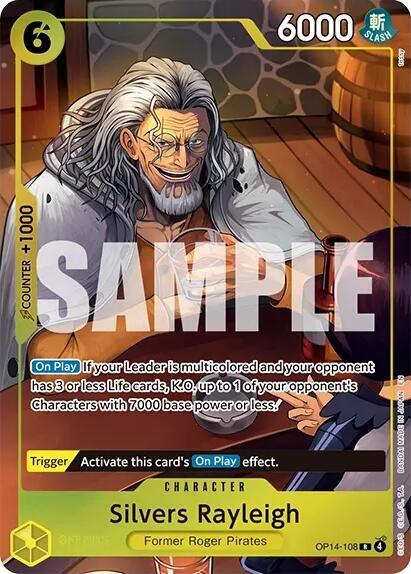 Silvers Rayleigh (One Piece Card Game Illustration Box Vol. 7), One Piece Promotion Cards OP14-108