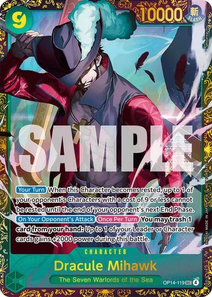 Dracule Mihawk - (CS 26-27 Regionals Season 1), One Piece Promotion Cards OP14-119