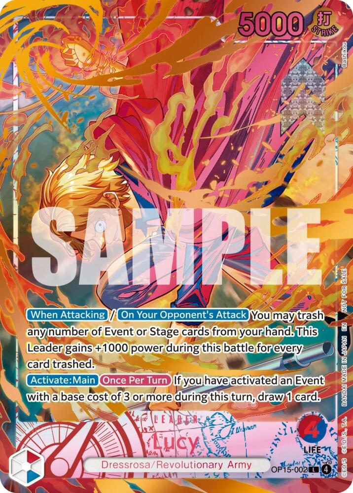 Lucy (Flame-Flame Fruit Coliseum), One Piece Promotion Cards OP15-002