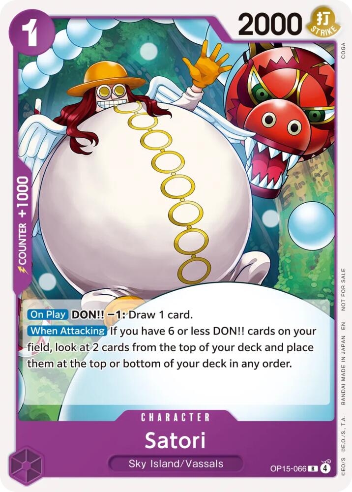 Satori (Tournament Pack 2026 Vol. 4), One Piece Promotion Cards OP15-066