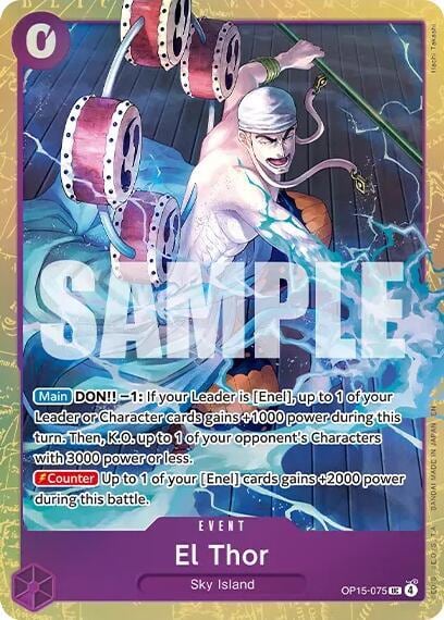 El Thor (Premium Card Collection -Best Selection Vol. 6-), One Piece Promotion Cards OP15-075