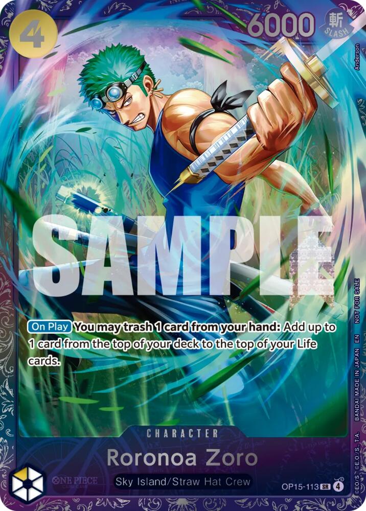 Roronoa Zoro (Treasure Cup August 2026), One Piece Promotion Cards OP15-113
