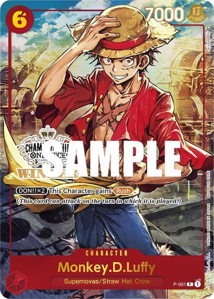 Monkey.D.Luffy (Store Championship Trophy Card), One Piece Promotion Cards P-001