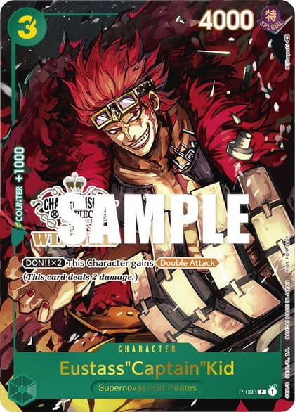 Eustass"Captain"Kid (Store Championship Vol. 2 Winner), One Piece Promotion Cards P-003