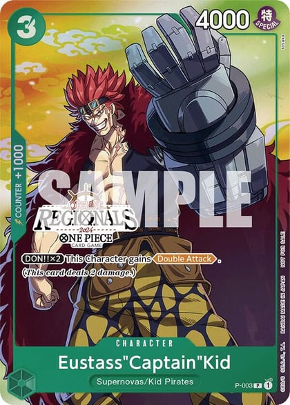 Eustass"Captain"Kid (Offline Regional 2024 Vol. 2) [Participant], One Piece Promotion Cards P-003