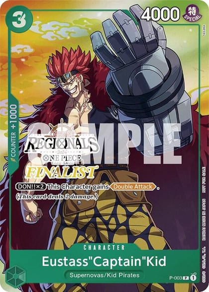Eustass"Captain"Kid (Offline Regional 2024 Vol. 2) [Finalist], One Piece Promotion Cards P-003