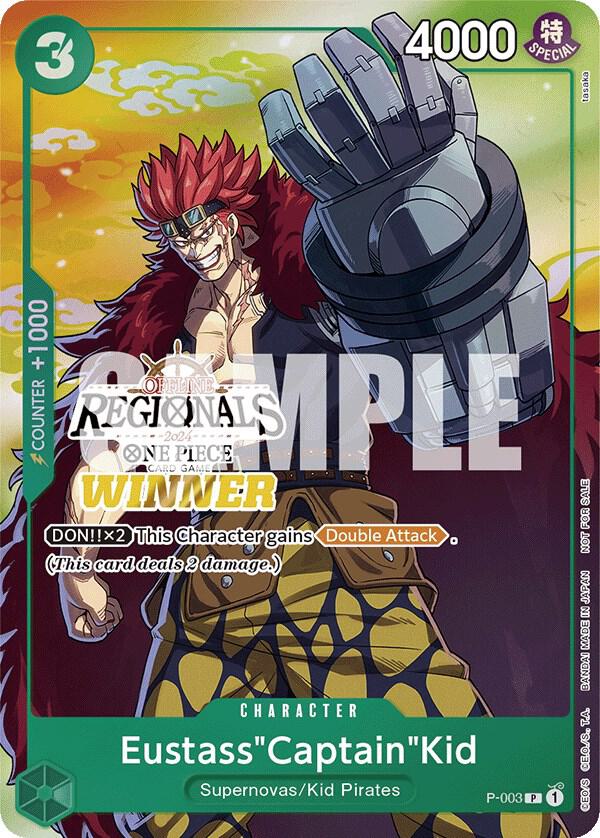 Eustass"Captain"Kid (Offline Regional 2024 Vol. 2) [Winner], One Piece Promotion Cards P-003