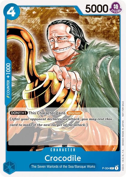 Crocodile (Promotion Pack 2022), One Piece Promotion Cards P-004