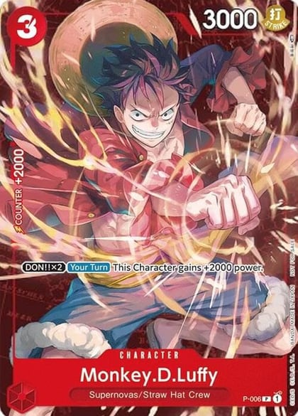 Monkey.D.Luffy - P-006 (Retail Promo), One Piece Promotion Cards P-006