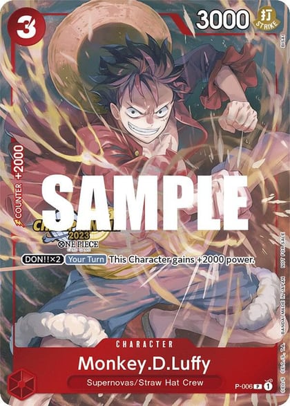 Monkey.D.Luffy (006) (CS 2023 Celebration Pack), One Piece Promotion Cards P-006