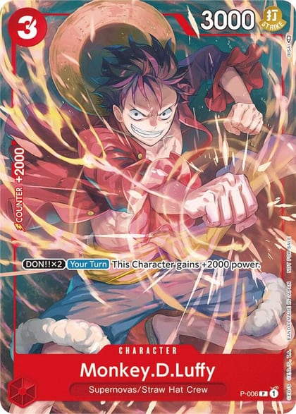 Monkey.D.Luffy - P-006 (Tournament Pack Vol. 1), One Piece Promotion Cards P-006