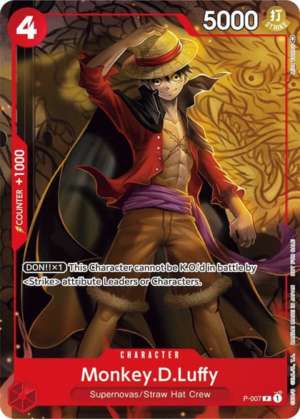 Monkey.D.Luffy - P-007 (Tournament Pack Vol. 1), One Piece Promotion Cards P-007
