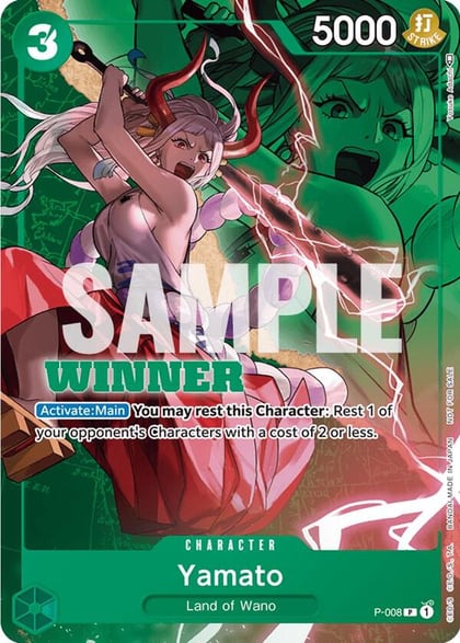 Yamato - P-008 (Winner Pack Vol. 1), One Piece Promotion Cards P-008