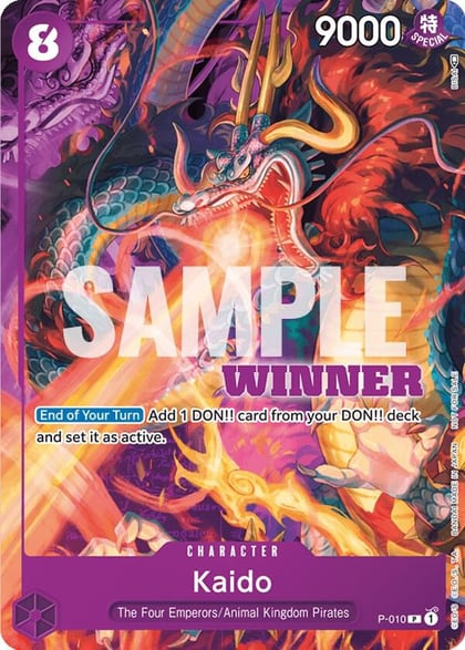 Kaido - P-010 (Winner Pack Vol. 1), One Piece Promotion Cards P-010