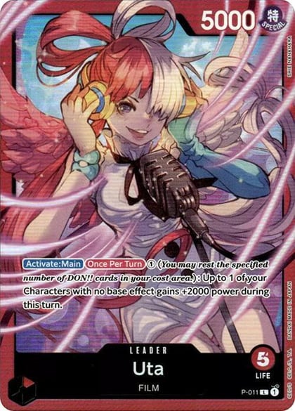 Uta - P-011 (Premium Card Collection -Uta-), One Piece Promotion Cards P-011