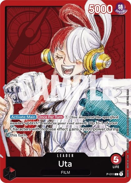 Uta (One Piece Film Red), One Piece Promotion Cards P-011