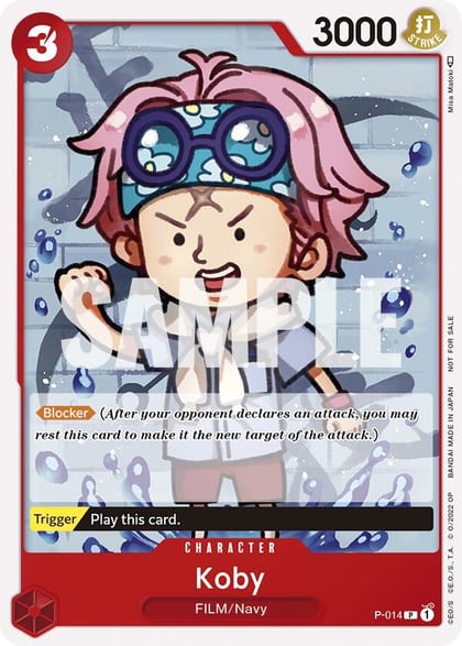 Koby (One Piece Film Red), One Piece Promotion Cards P-014