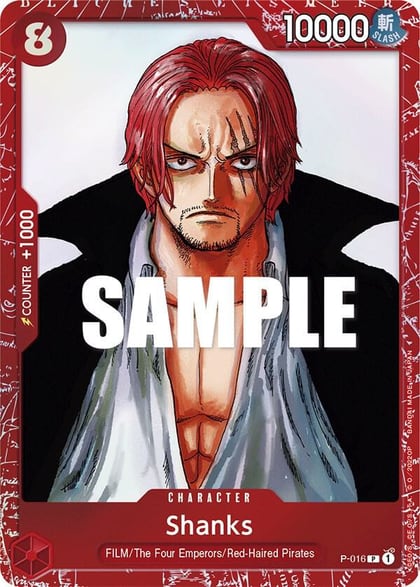 Shanks (Premium Card Collection -ONE PIECE FILM RED Edition-), One Piece Promotion Cards P-016