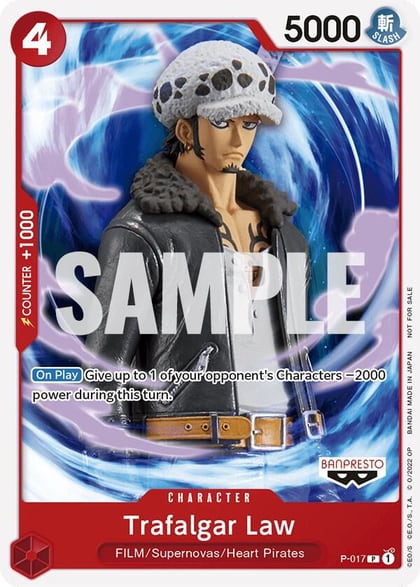 Trafalgar Law (One Piece Film Red), One Piece Promotion Cards P-017