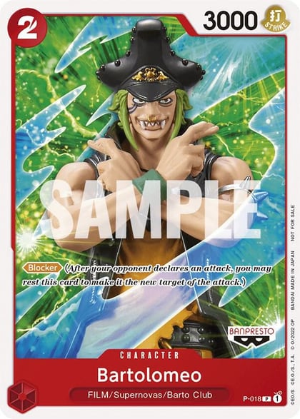 Bartolomeo (One Piece Film Red), One Piece Promotion Cards P-018