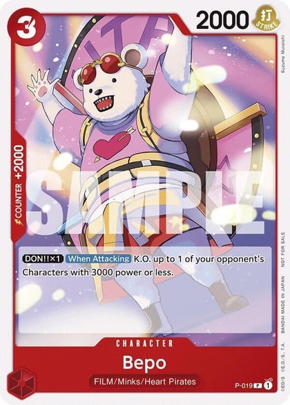 Bepo (Tournament Pack Vol. 7), One Piece Promotion Cards P-019