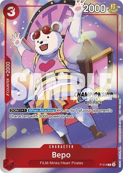 Bepo (CS 2024 Celebration Pack), One Piece Promotion Cards P-019