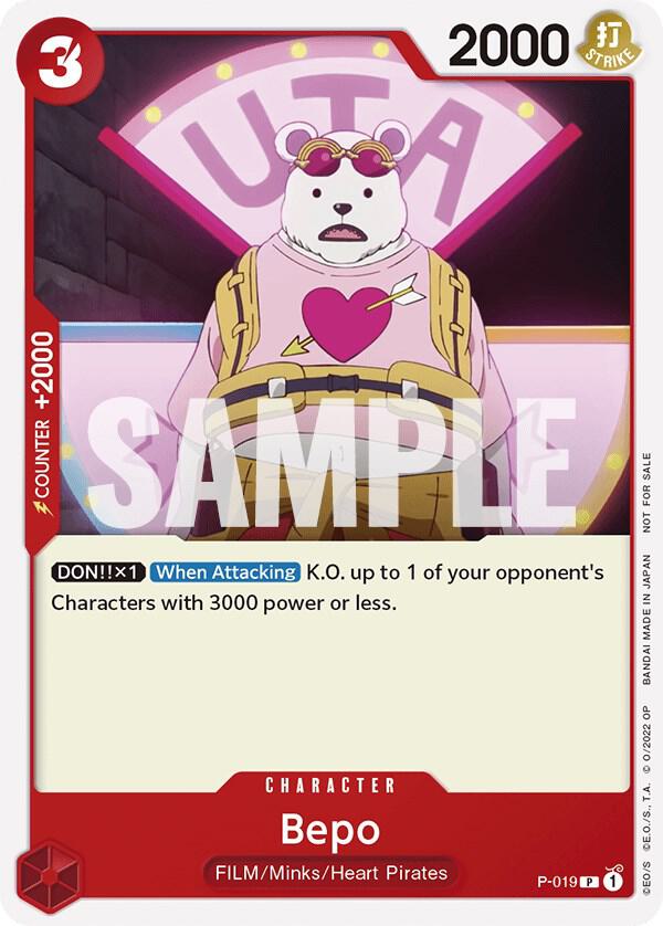 Bepo (One Piece Film Red), One Piece Promotion Cards P-019