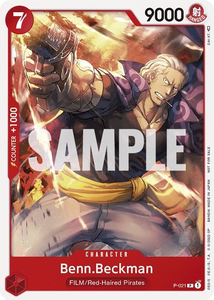 Benn.Beckman (One Piece Film Red), One Piece Promotion Cards P-021