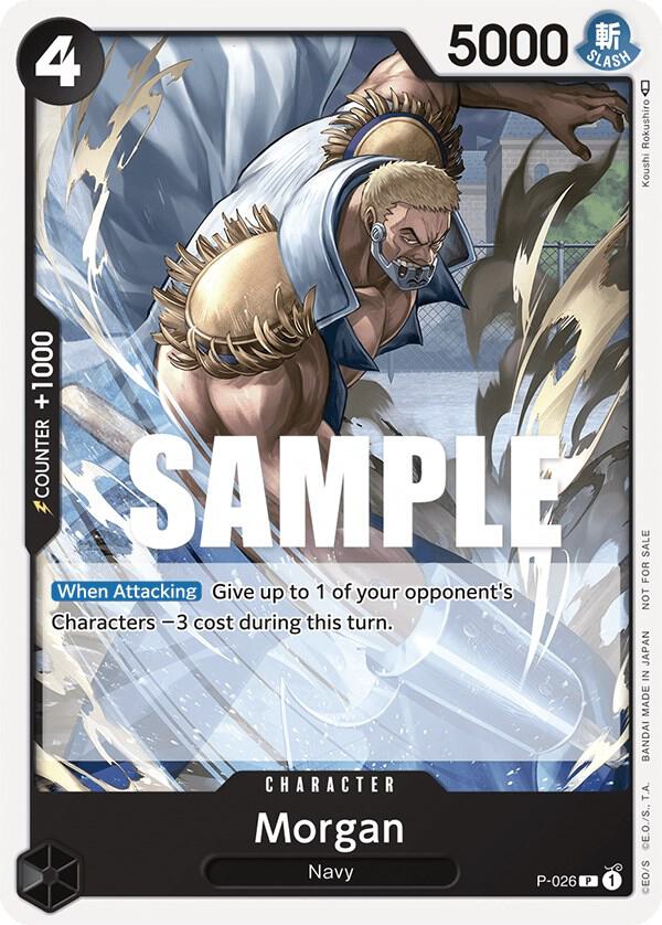 Morgan (Pirates Party Vol. 2), One Piece Promotion Cards P-026