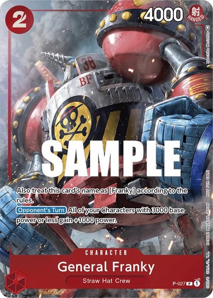 General Franky (Event Pack Vol. 2), One Piece Promotion Cards P-027