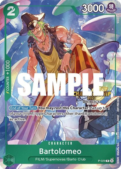 Bartolomeo (CS 2023 Event Pack), One Piece Promotion Cards P-029